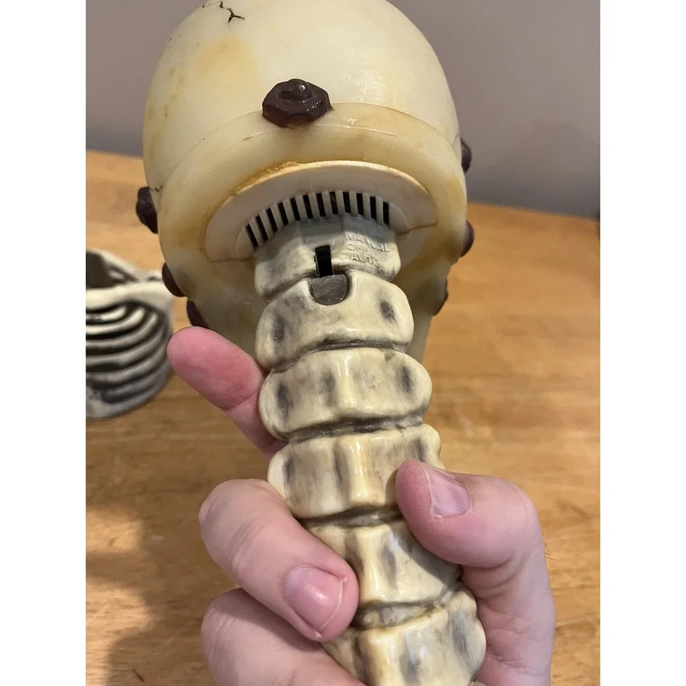 Vtg‎ Play Motion Halloween Storm Master Lightning Strobe Stick Skeleton Tested